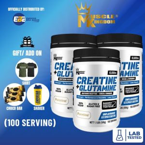 Muscle Kingdom Creatine Monohydrate + Glutamine 500g